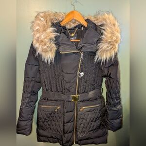 COPY - BEBE LONG PUFFER COAT Large